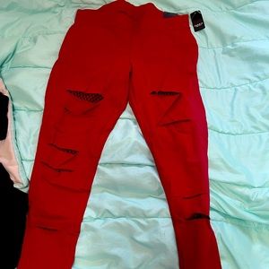 Red leggings torrid